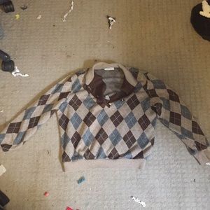 Diamond patterned sweater